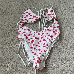 Frankies bikinis x Sydney Sweeney Gemma one piece cherries